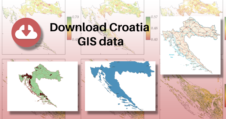 Download Croatia Administrative Boundary GIS Data – Shapefiles – County, Municipalities