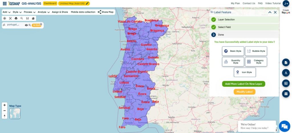 Portugal Districts 