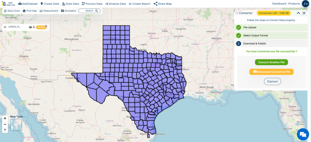 Download and Publish Shapefile