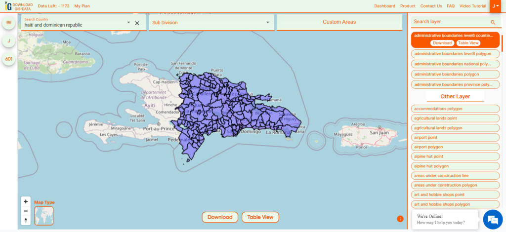 Haiti And Dominican Republic Arrondissements Boundaries