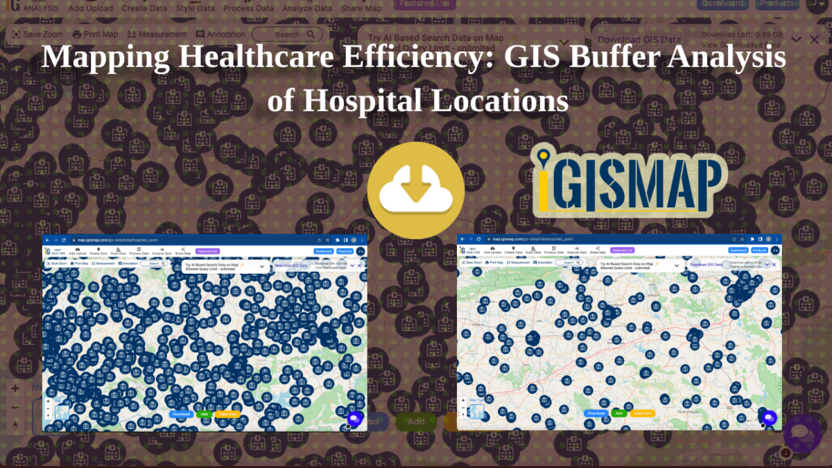 Buffer Analysis of hospital locations