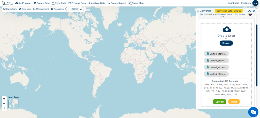 Upload Shapefile