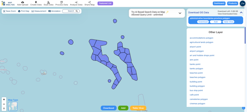 Marshall Islands Atolls Boundaries