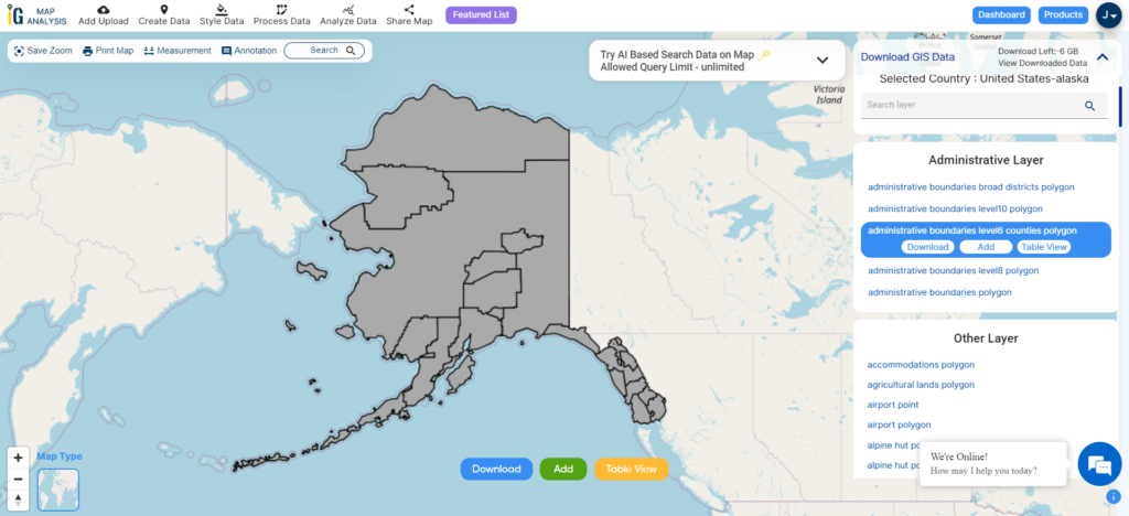 Alaska State Boundary