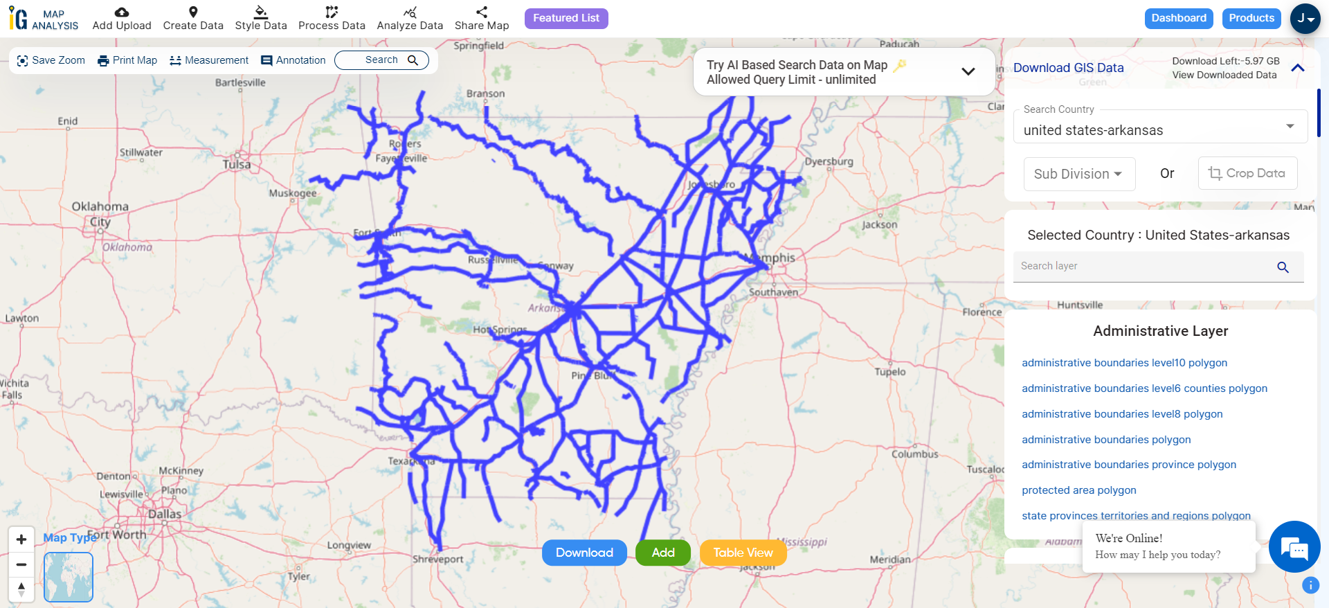 Download United States Arkansas Shapefiles Administrative, Kml