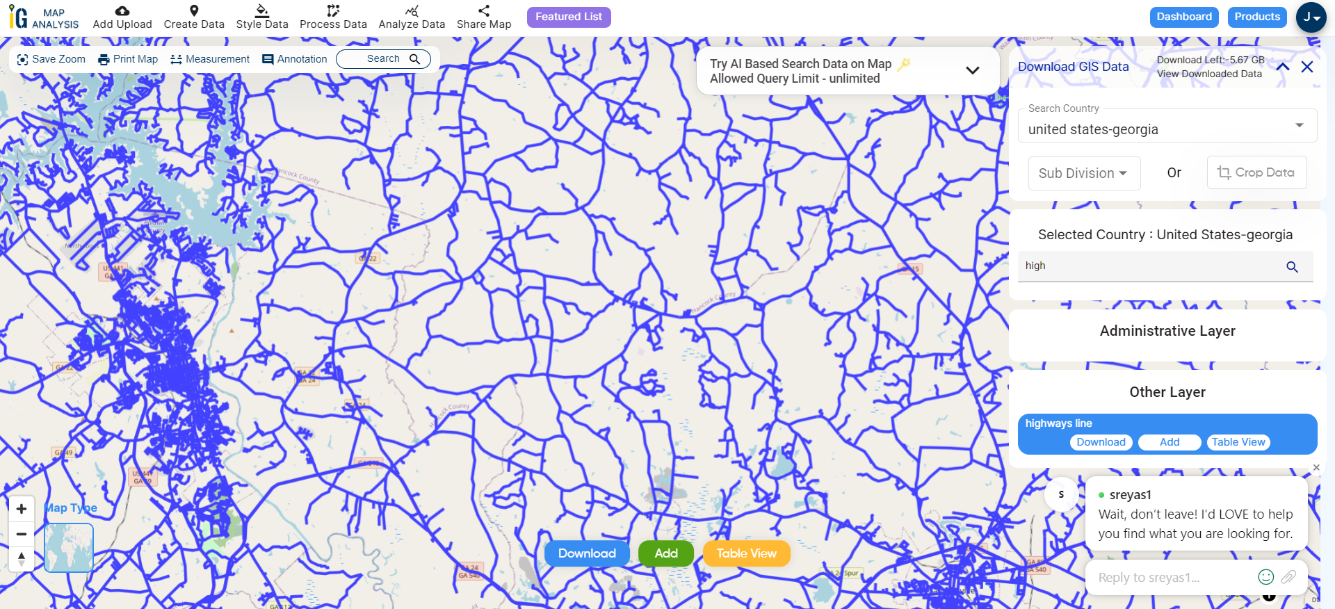 United States GIS Data shapefile, boundary, Counties