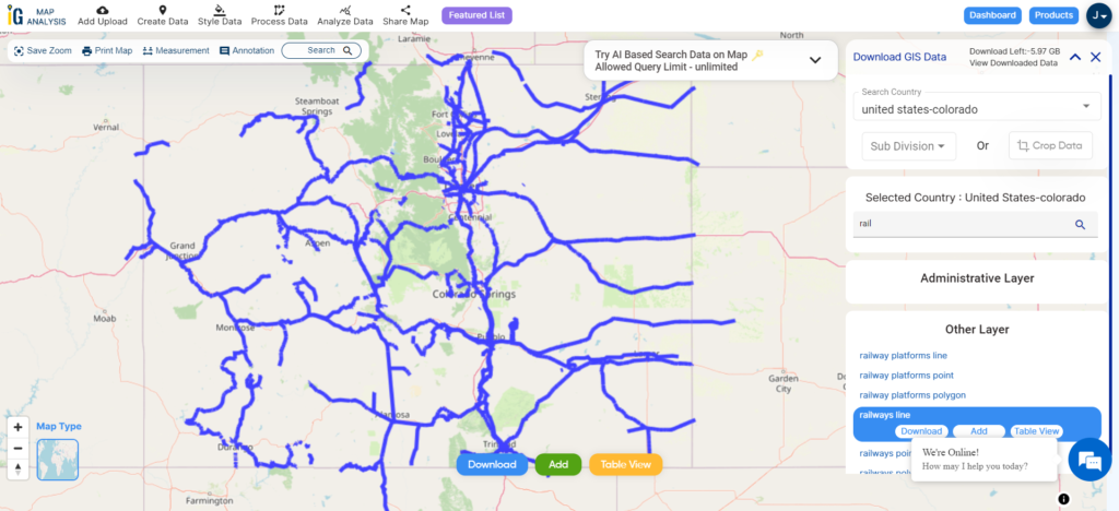 Colorado Railway Line