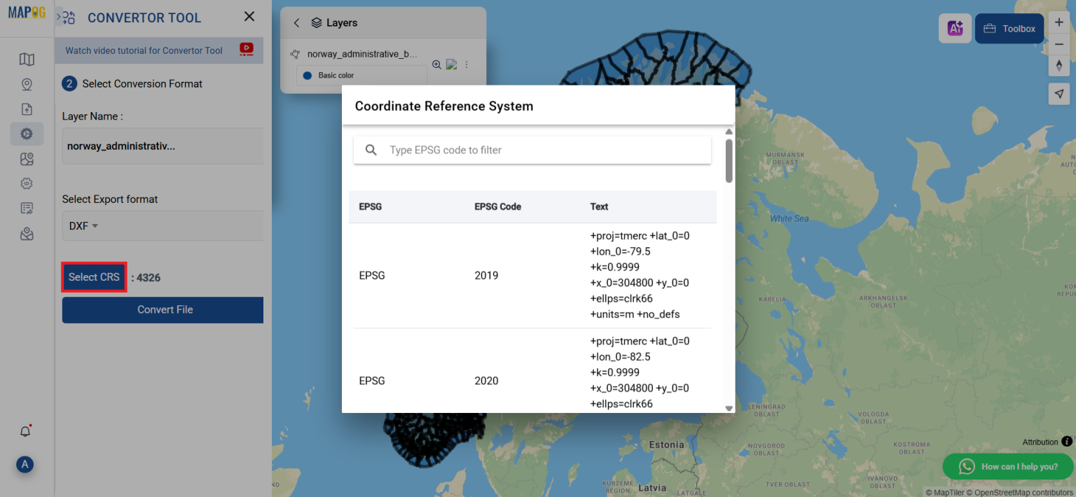 Converting GeoJSON to DXF | Online GIS data converter
