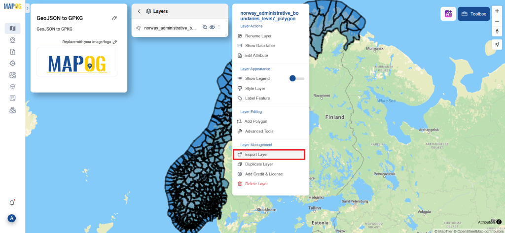 GeoJSON to GPKG