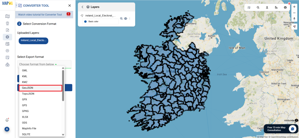 SQLITE TO GeoJSON