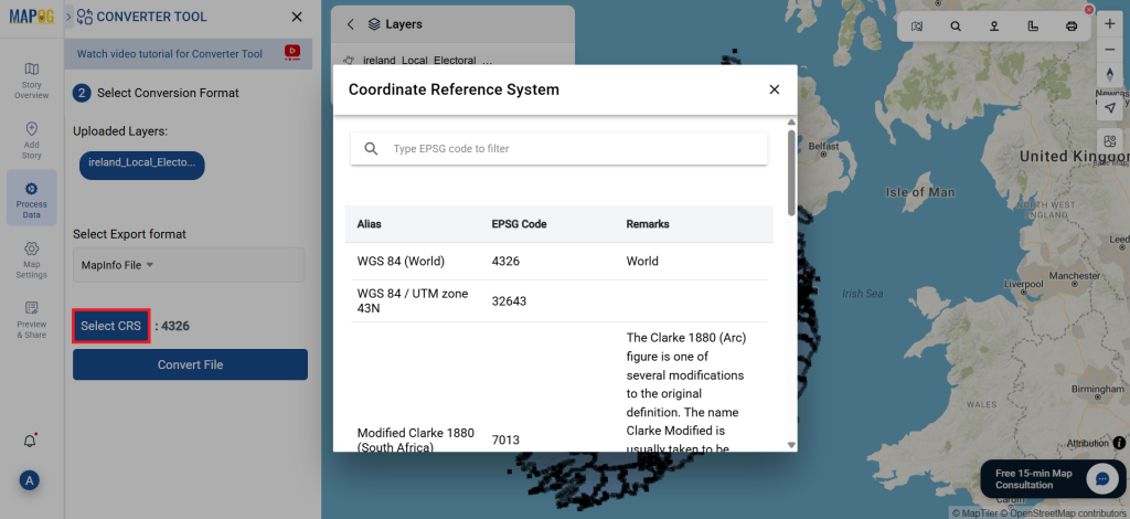 SQLITE TO MapInfo