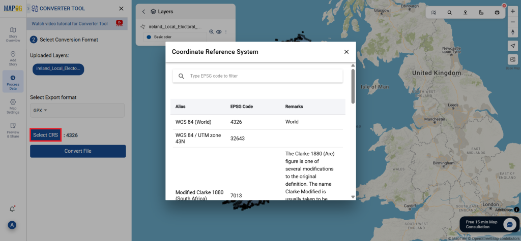 SQLITE to GPX