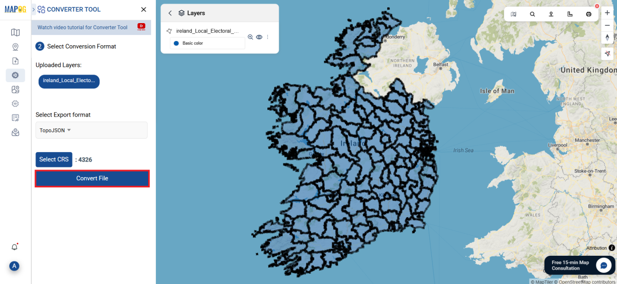 Convert SQLITE to TopoJSON : Online GIS Converter