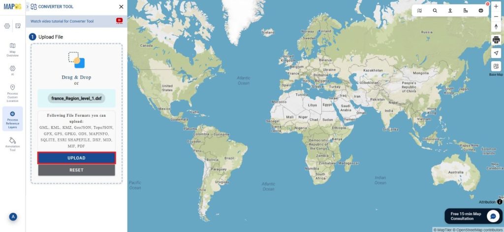 DXF to ESRI Shapefile