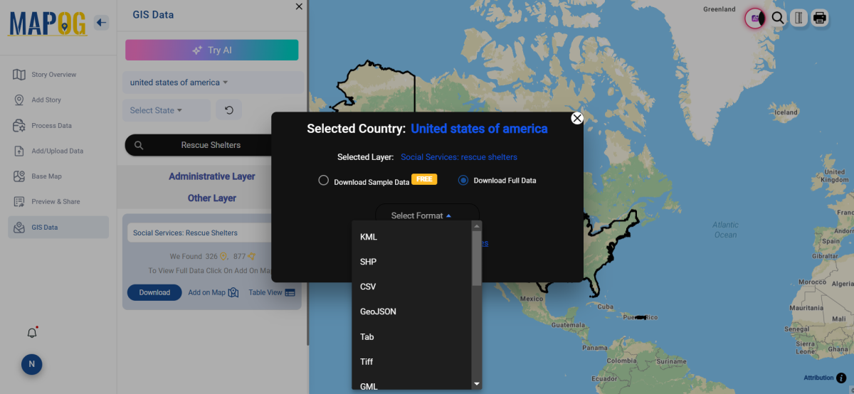 Download Rescue Shelters Data in Shapefile, KML, MID +15 GIS Formats ...