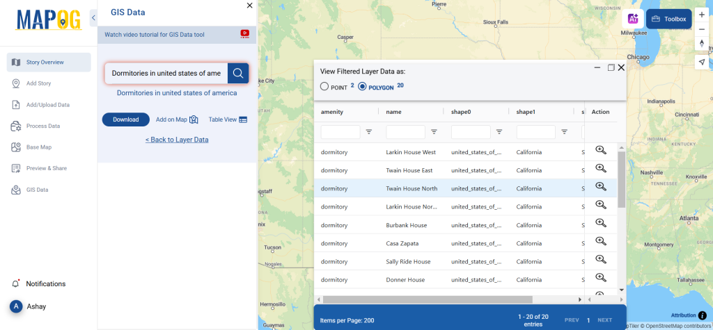 Download Dormitories Data