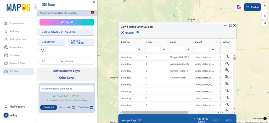 Download Dormitories Data
