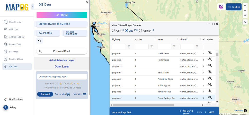 Download Proposed Road Data