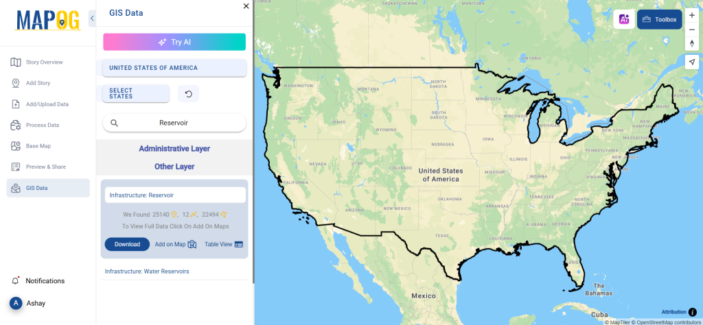 Download Reservoir Data