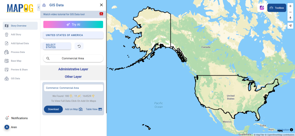Download Commercial Area Data