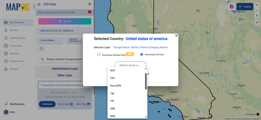 Download Electric Vehicle Charging Station Data