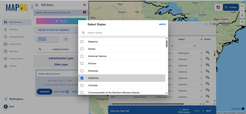 Download Medical Clinics Data
