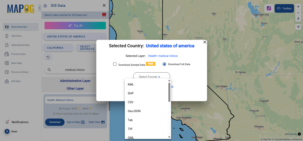 Download Medical Clinics Data