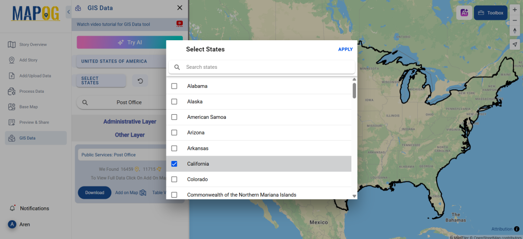Download Post Office Data