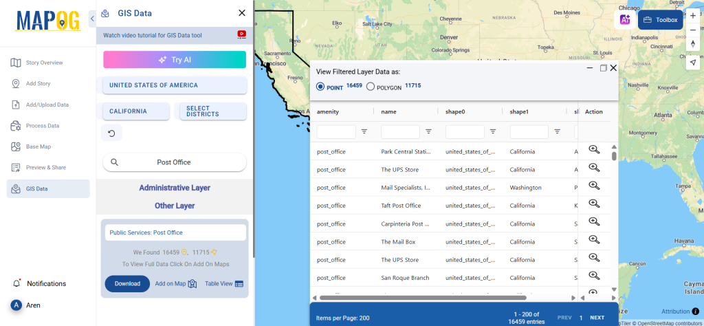 Download Post Office Data