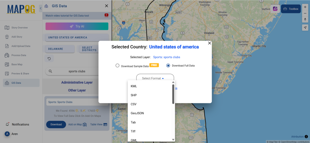 Download Sports Club Data