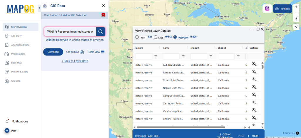 Download Wildlife Reserves Data