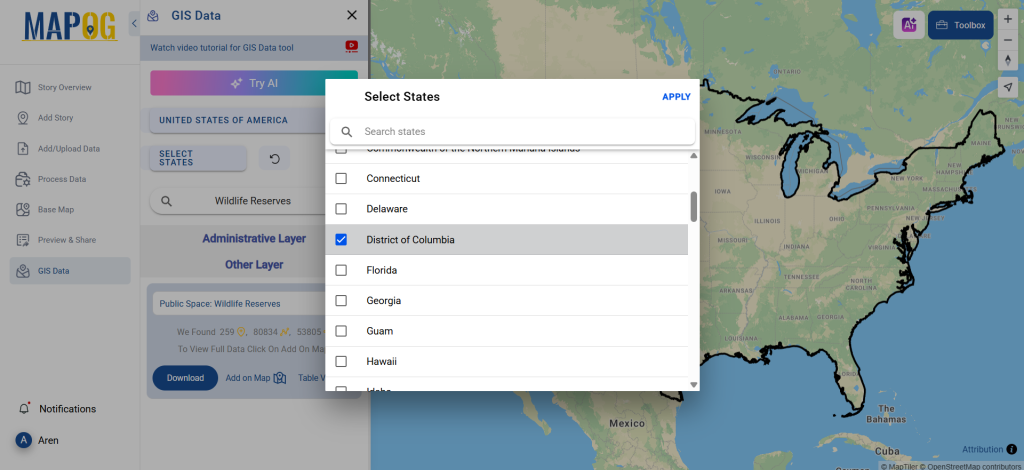 Download Wildlife Reserves Data