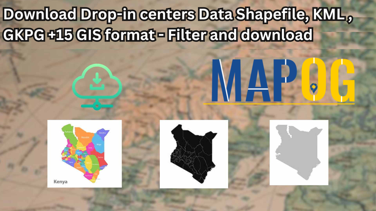 Download Drop-in Centers Data in Shapefile, KML, MID +15 GIS Formats