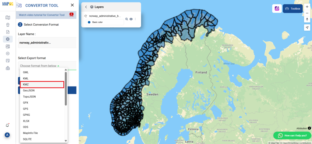 GeoJSON to KMZ