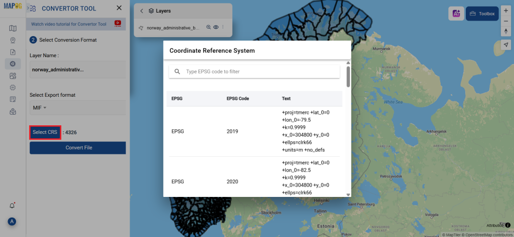 GeoJSON to MIF
