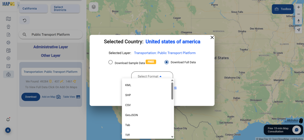 Download Public Transport Platform Data