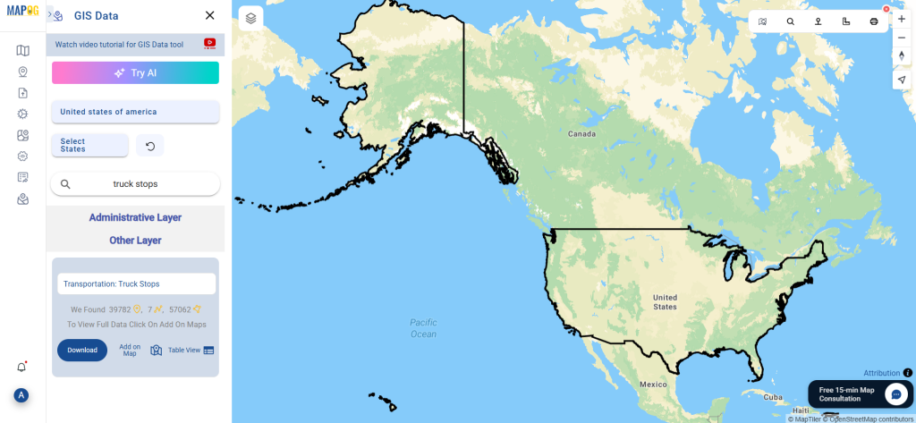 Download Truck Stops Data