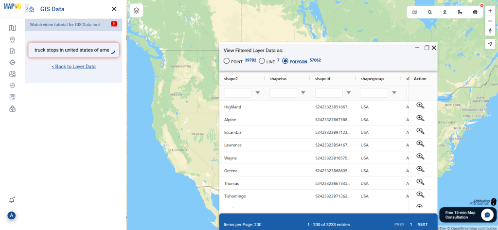 Download Truck Stops Data