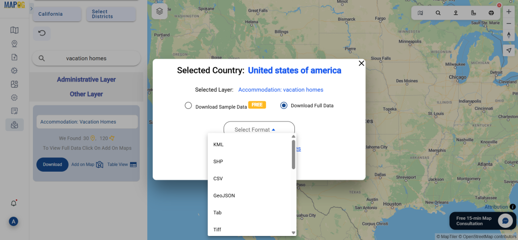 Download Vacation Homes Data