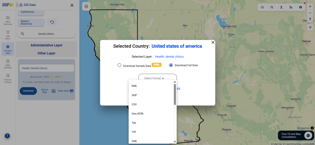 Download Dental Clinics Data