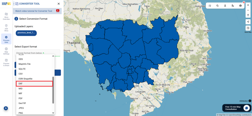 MapInfo Files to DXF