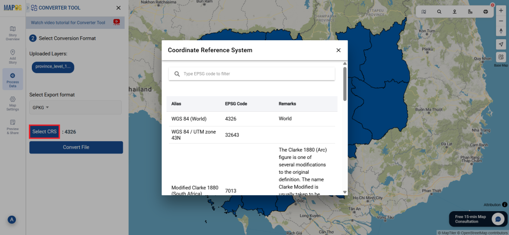MAPINFO TO GPKG