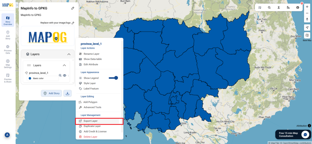 MAPINFO TO GPKG