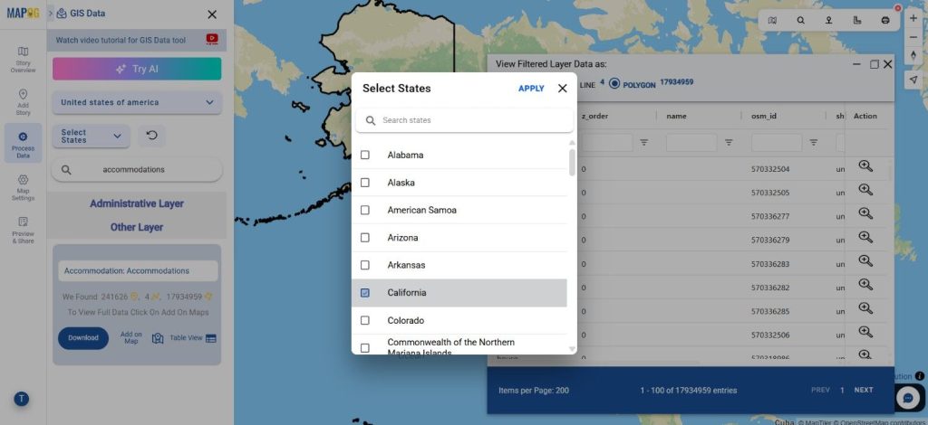 Download Accommodations Data