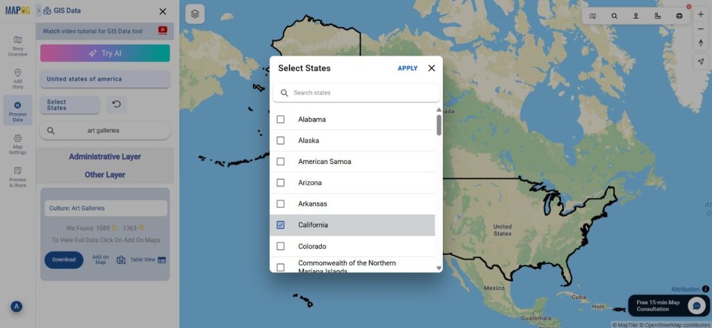 Download Art Galleries Data