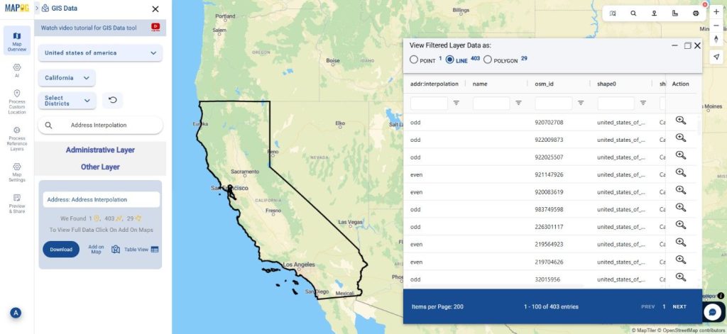 Download Address Interpolation Data
