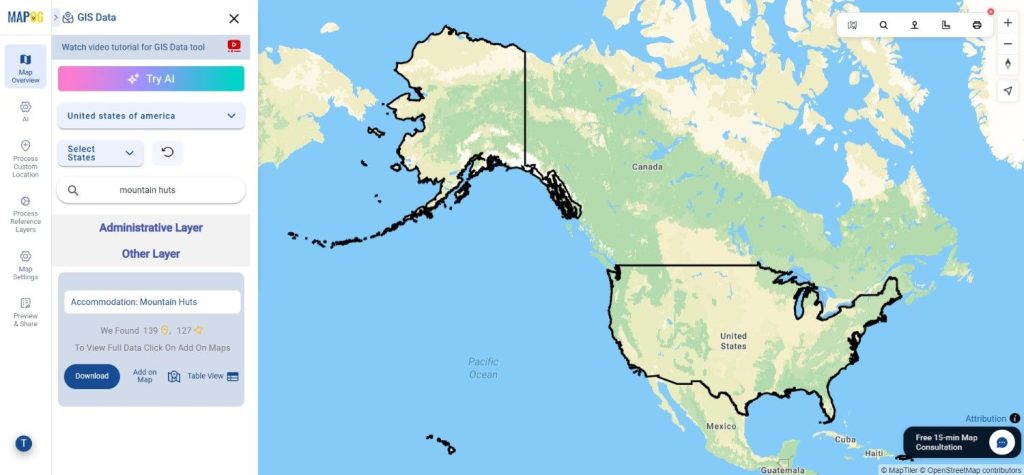 Download Mountain Huts Data