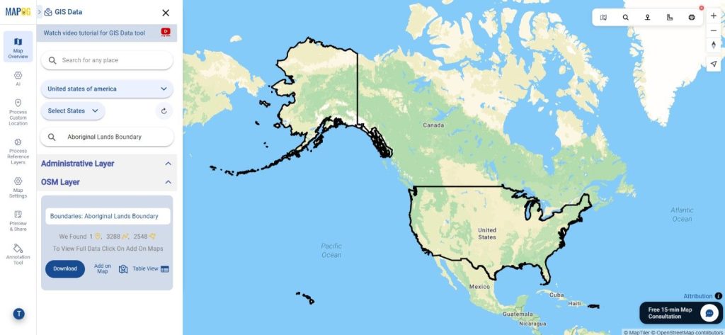 Download Aboriginal Lands Boundary Data