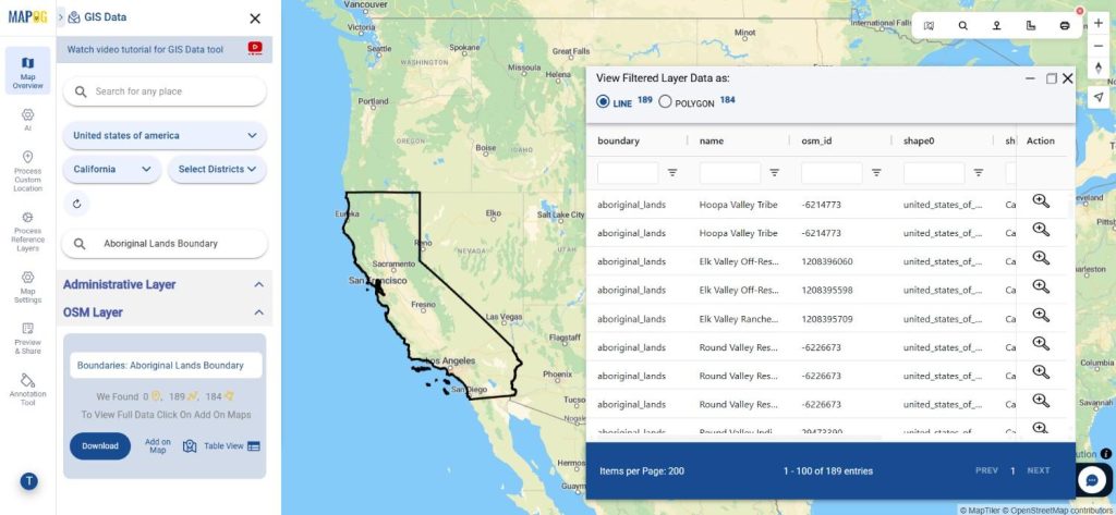 Download Aboriginal Lands Boundary Data
