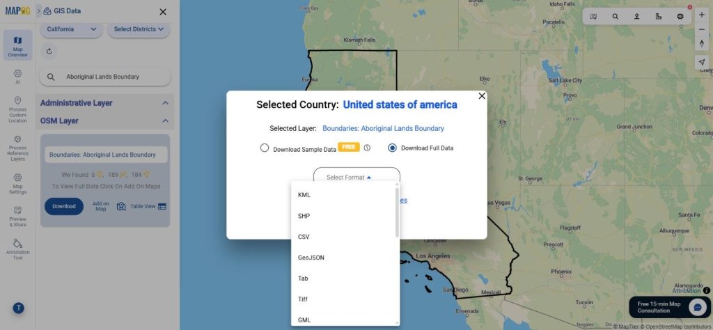 Download Aboriginal Lands Boundary Data